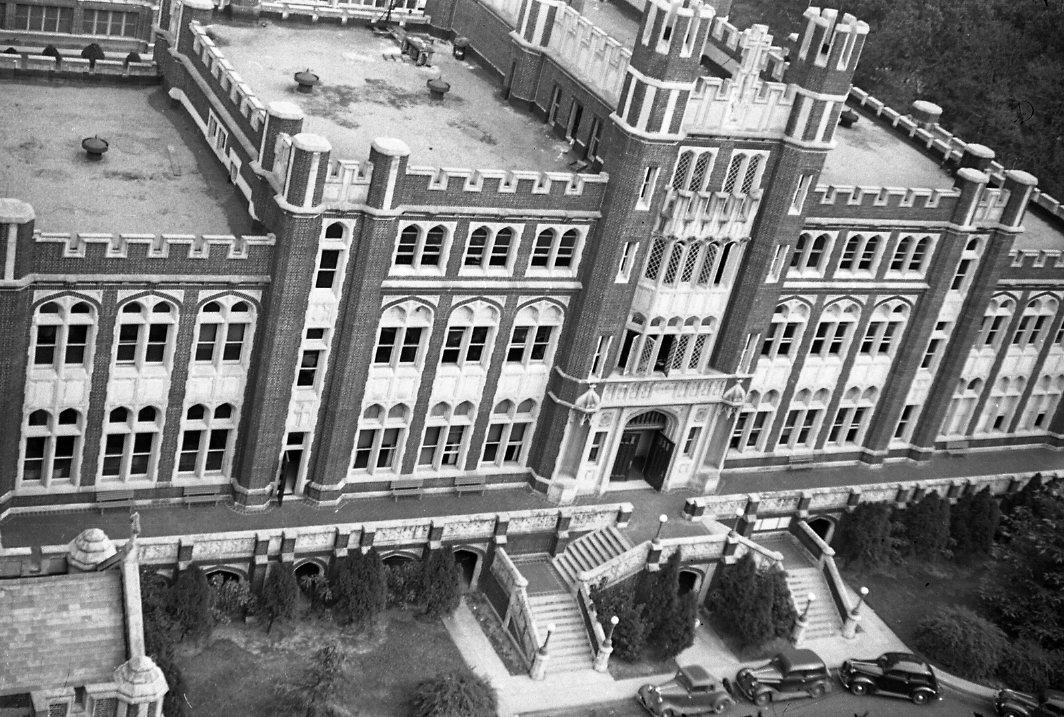 Archival photo of Marquette Hall