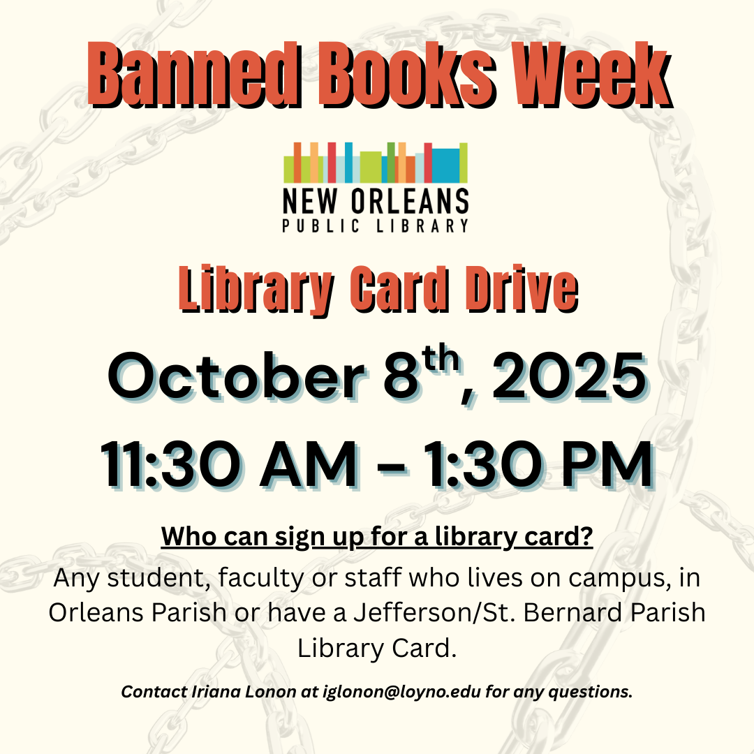Banned Books Week Library Card Drive 10.8.25 at 11:30AM