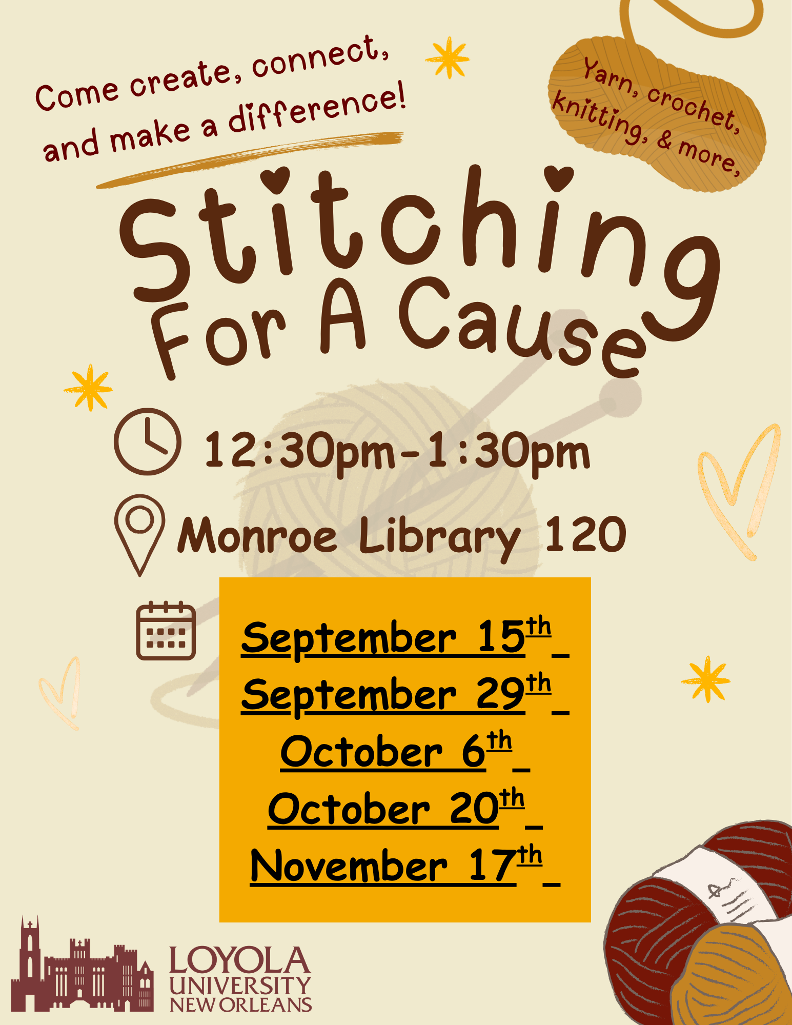 stitching for a cause graphic